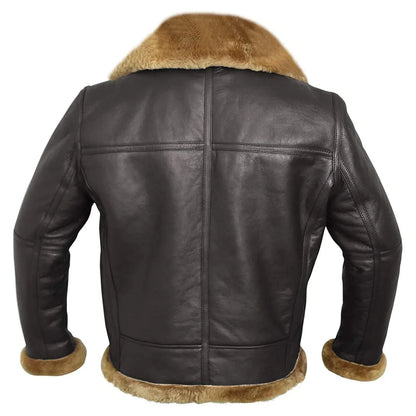 Benjamín - Bequeme Bomberjacke aus Schaffell-Leder