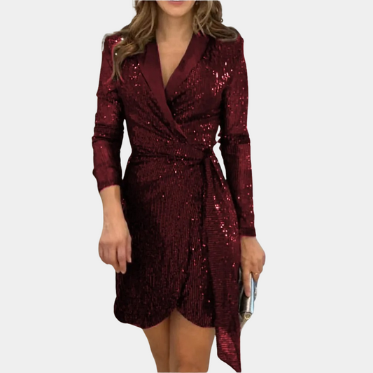 Nessa - Damen-Blazerkleid mit Taillengürtel