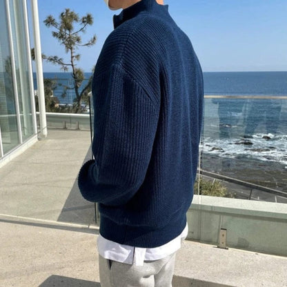 Carlo – Pullover mit halbem Zipper