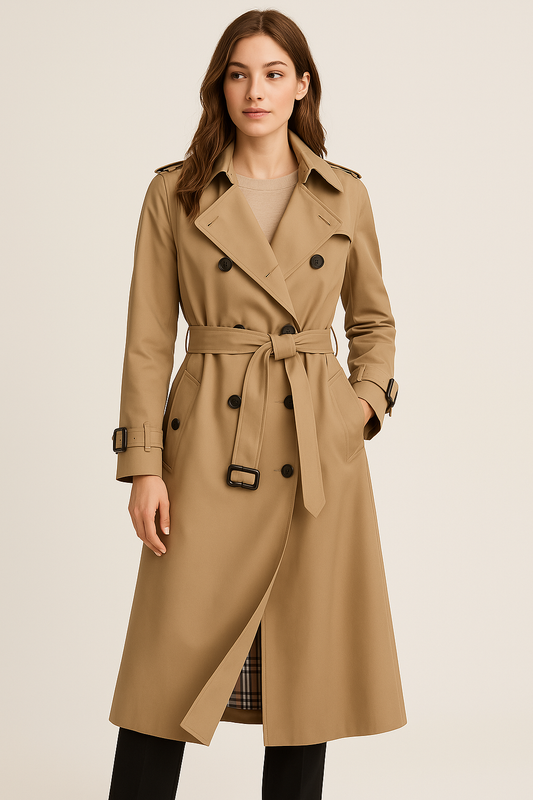 Grace – Klassischer Zweireiher Trenchcoat