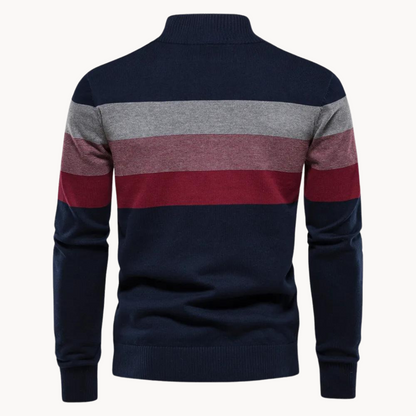 Aurullo - Pullover mit Reißverschluss an einem Viertel