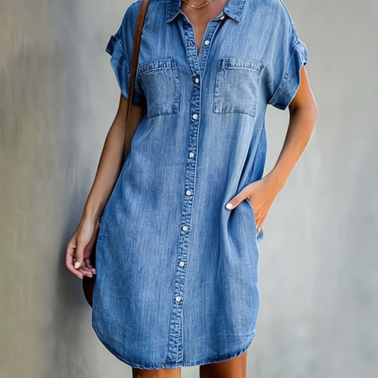 Daphné – Elegantes Denimkleid