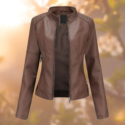 Hallec – Damen-Lederjacke
