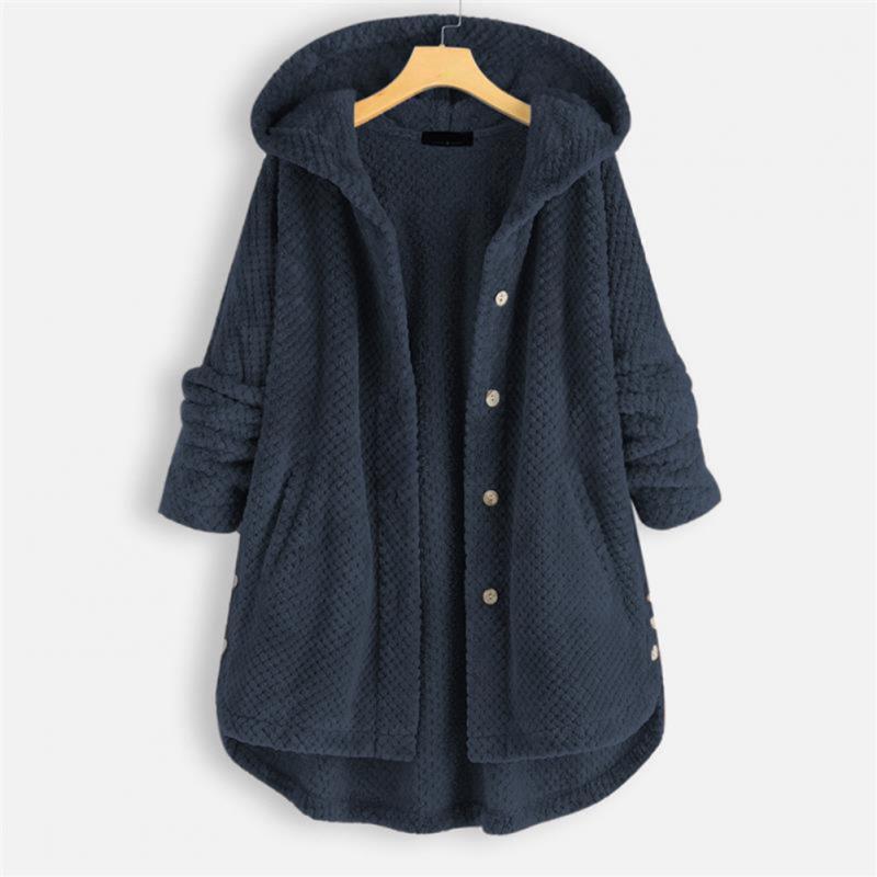 Daisy - Stylische Kapuzenjacke mit Kuschelfaktor und Knöpfen