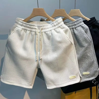 Carl – Herren-Shorts mit Fischgrätmuster