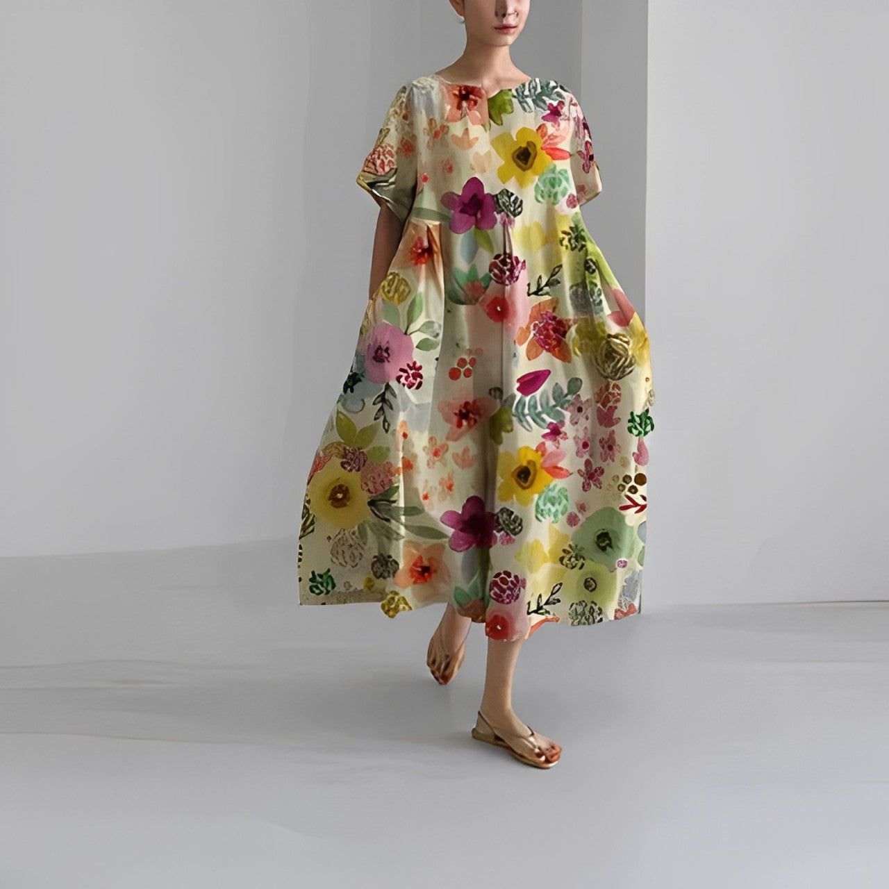 Ronja – Lockeres Musterkleid
