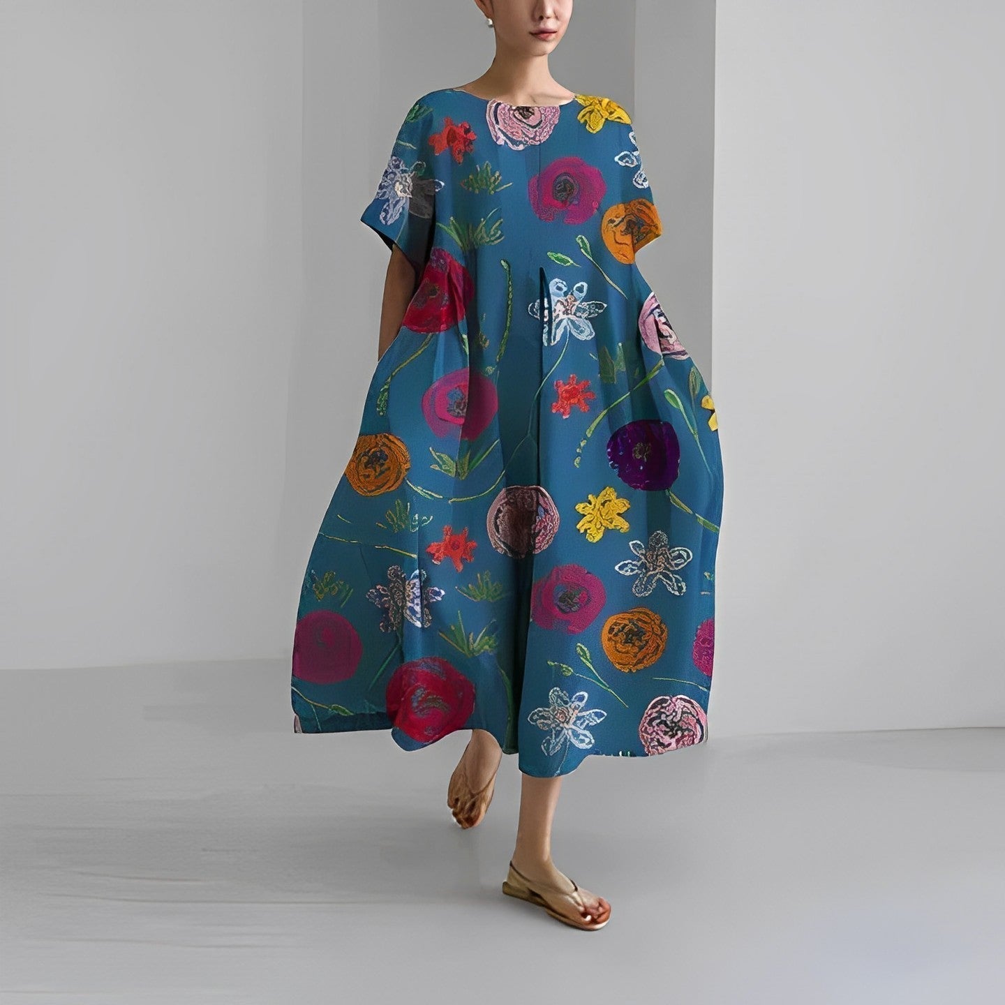 Ronja – Lockeres Musterkleid