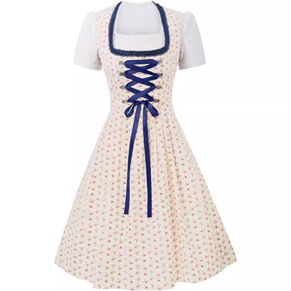 Haven - Damen Elegantes Blaues Dirndl für das Oktoberfest