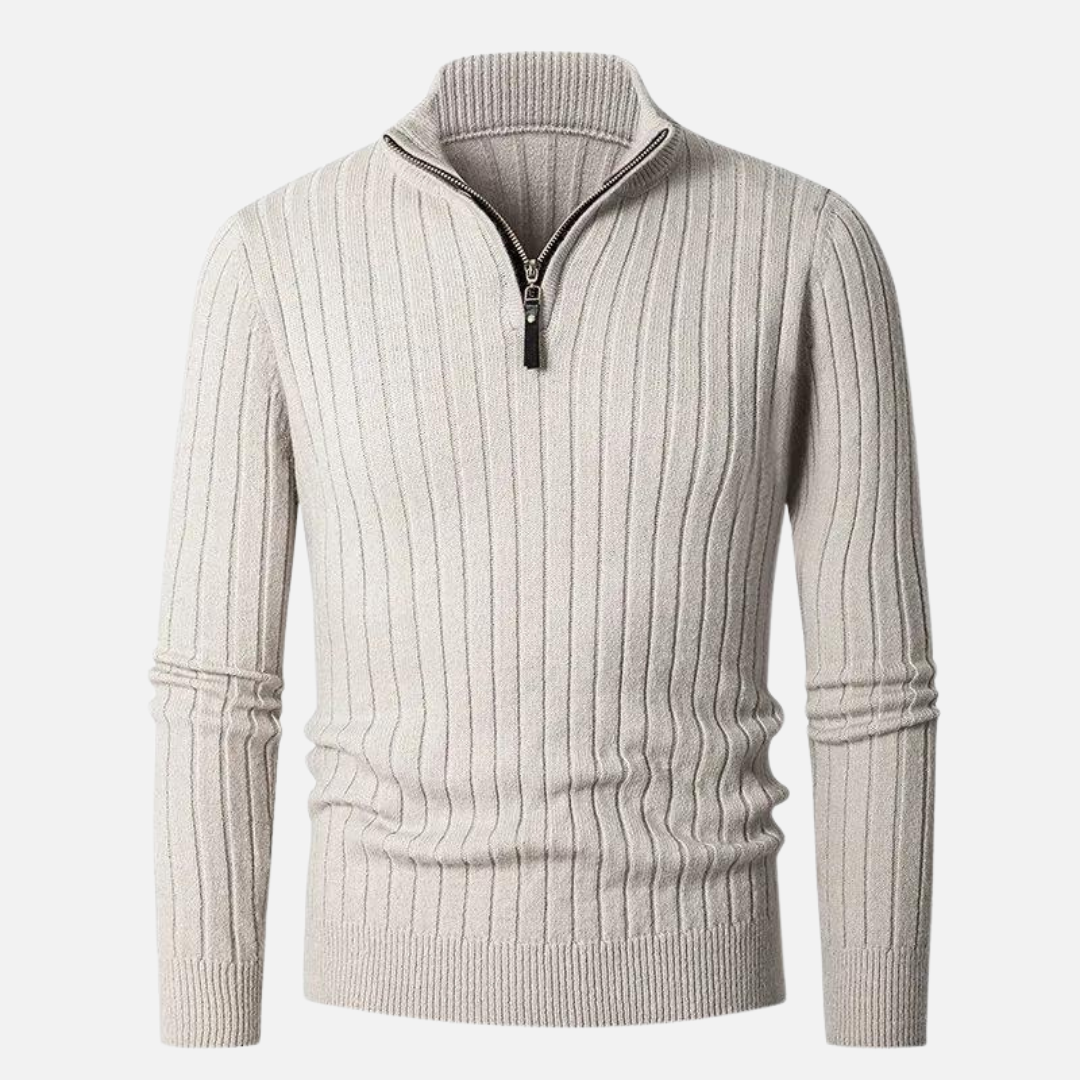 Hugo - Pullover mit halb Reißverschluss