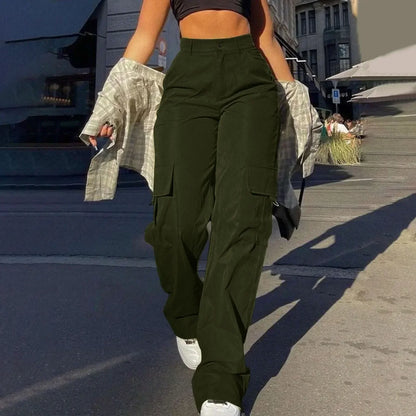 Paloma – Damen Cargo-Hosen mit hohem Bund