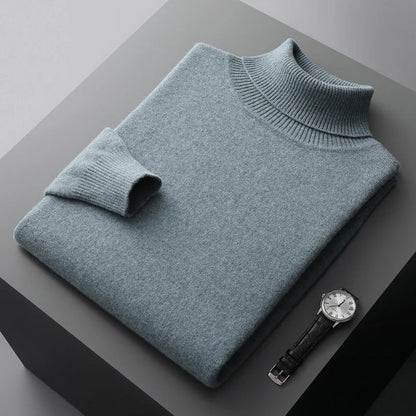 Louis - Strickpullover mit gerolltem Kragen