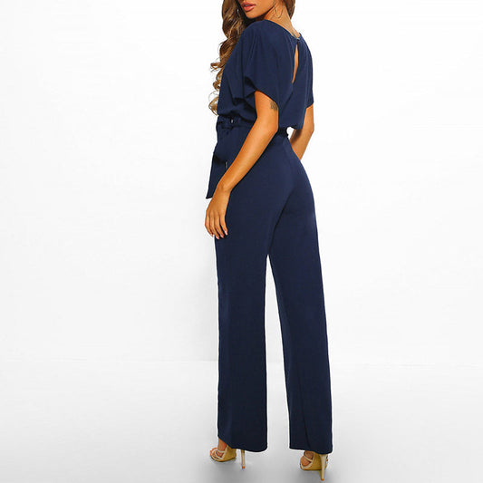 Emilia – Eleganter Damen-Jumpsuit mit Taillengürtel