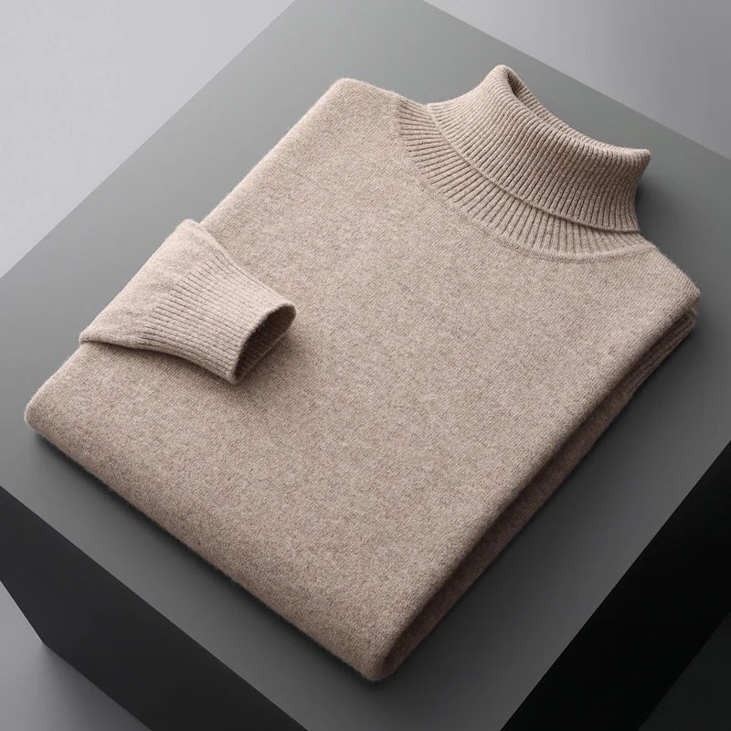 Louis - Strickpullover mit gerolltem Kragen