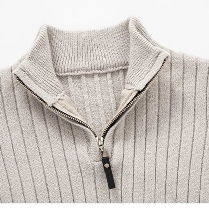Hugo - Pullover mit halb Reißverschluss