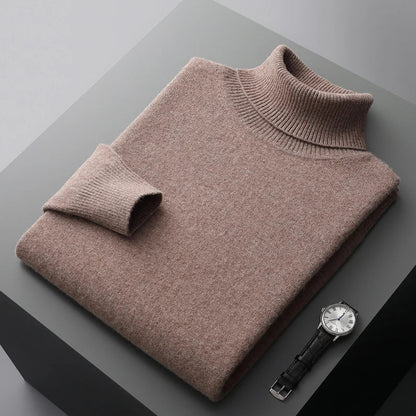 Louis - Strickpullover mit gerolltem Kragen