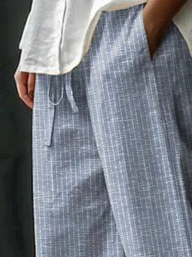 Elaine – Gestreifte Hose mit Eingrifftaschen