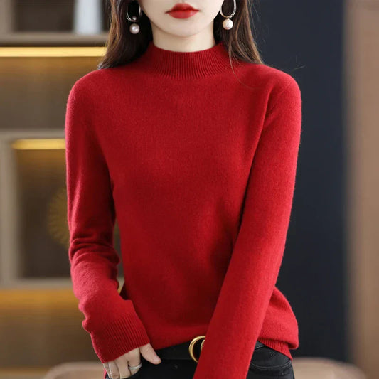 Carlotta – Stylischer Pullover mit Zopf-Muster