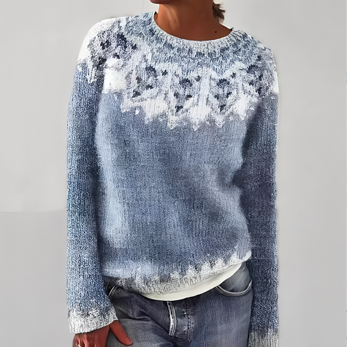 Heather - Klassischer Damenpulli mit Muster