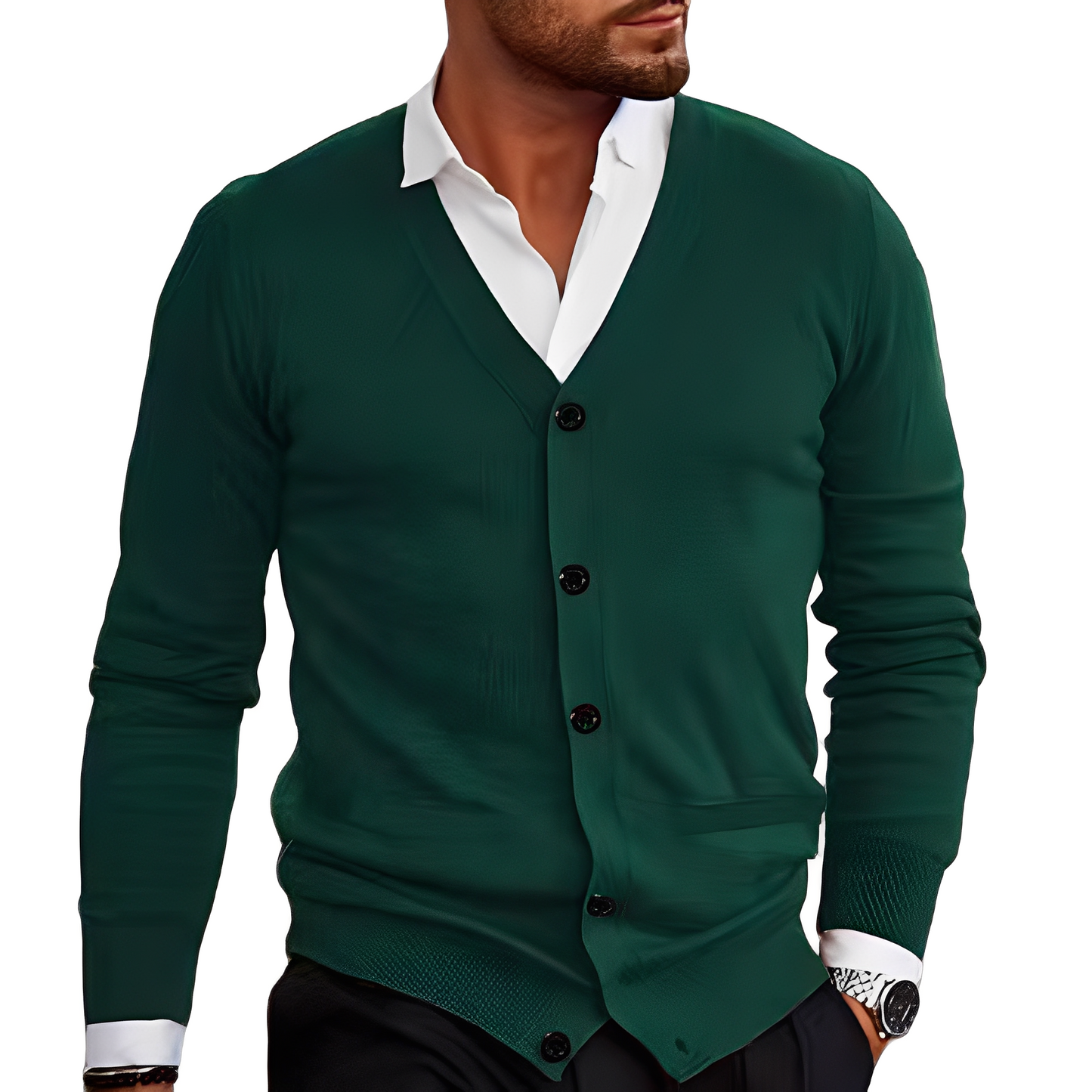 Holden - Gemütliche Herrenjacke aus Baumwolle mit Knöpfen