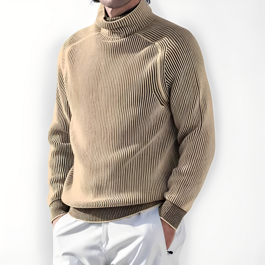 Jarrett - Herren-Kaschmirpullover mit hohem Ausschnitt