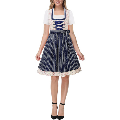 Haven - Damen Elegantes Blaues Dirndl für das Oktoberfest