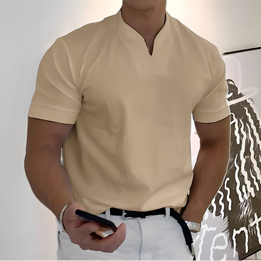 Davin - Eng sitzendes Männer-Shirt mit V-Ausschnitt