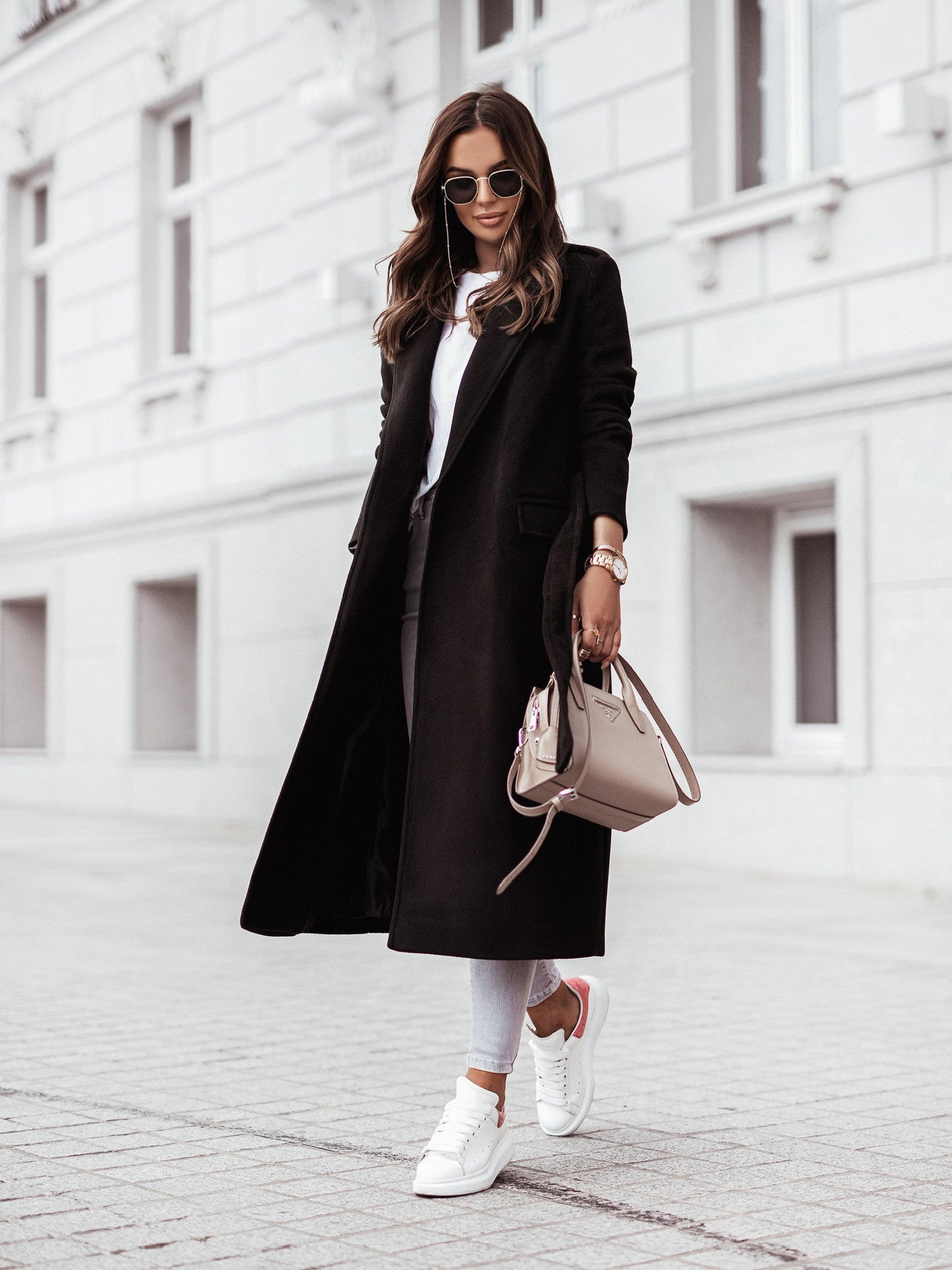 Sofia – Mantel mit Taillengürtel