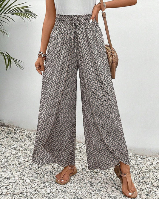 Zola – Sommerhose mit hohem Bund & Muster