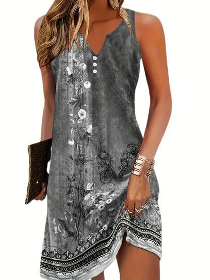 Nele – Bequemes, ärmelloses Kurzes Kleid