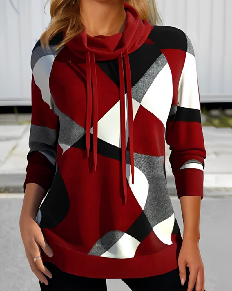 Gabrielle - Gemütlicher Damen-Hoodie mit Farbmuster-Design