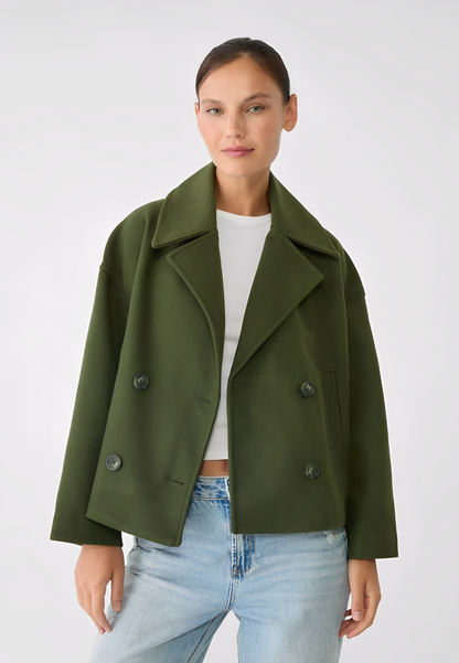Claire – Kurze Modische Zweireihige Jacke