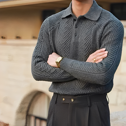 Darius – Langer Ärmel Strickpullover