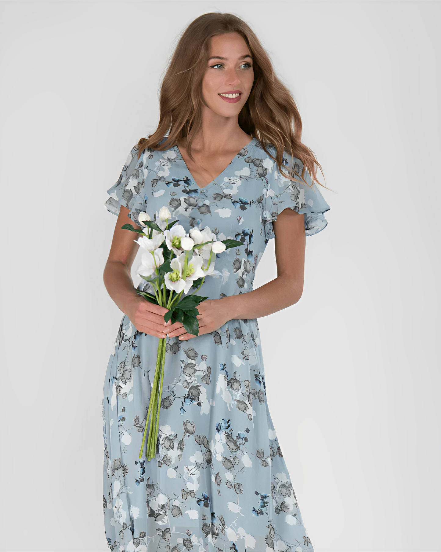 Leona – Sommerliches Maxikleid mit Blumen