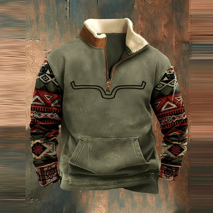 Kenton - Moderner Herrenpullover mit Zipper