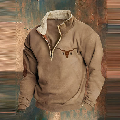 Kenton - Moderner Herrenpullover mit Zipper