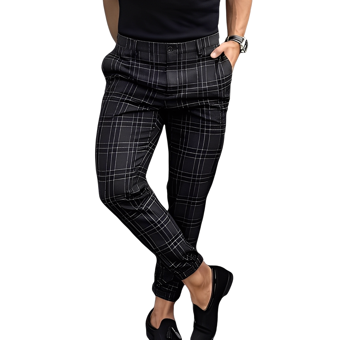 Deacon - Relaxed Slim-Fit Herrenhose mit Karos