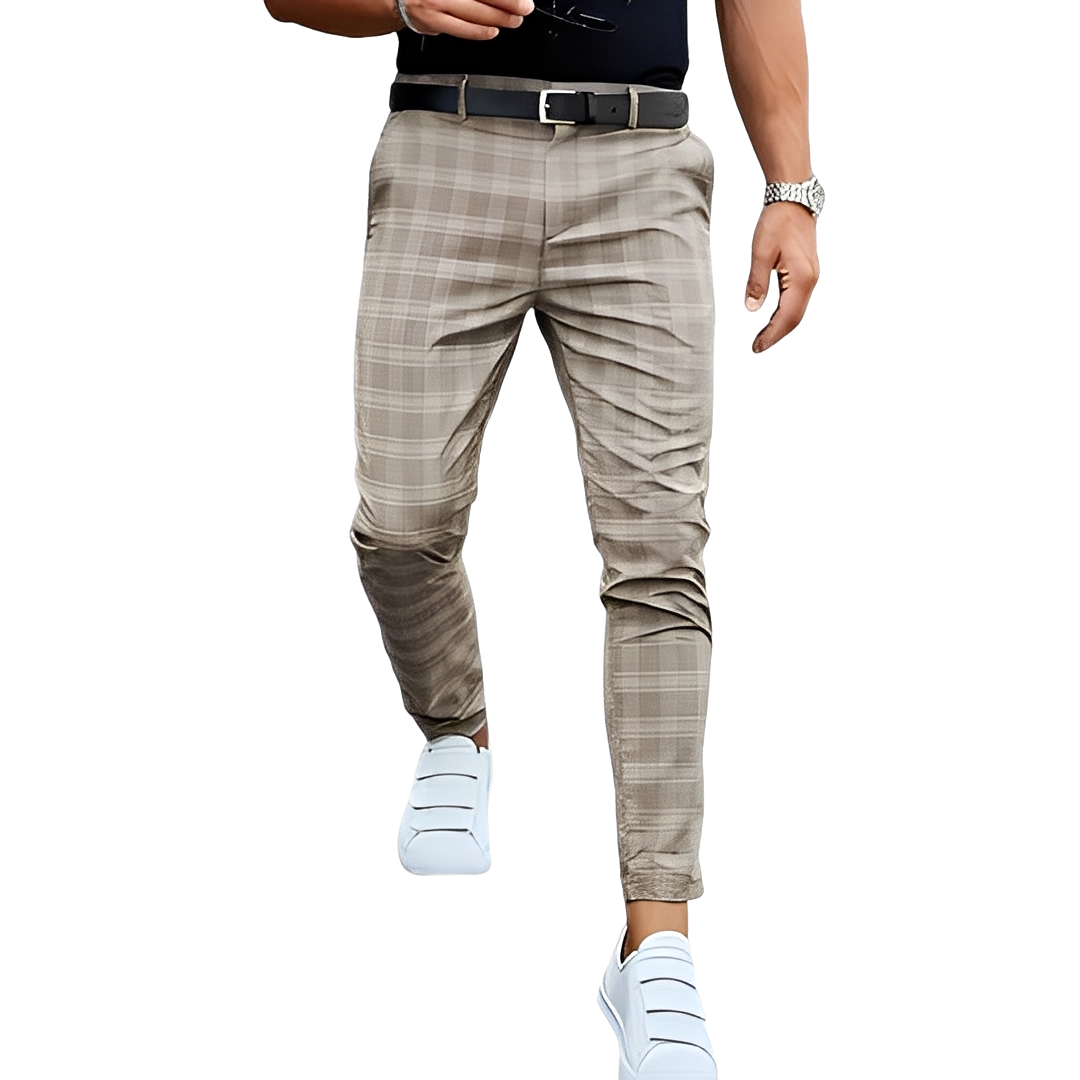 Deacon - Relaxed Slim-Fit Herrenhose mit Karos