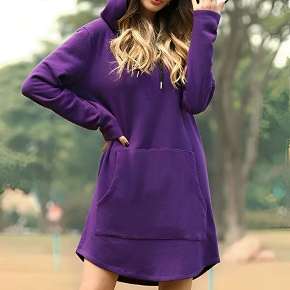 Lorraine - Gemütliches langes Kapuzenkleid für Damen