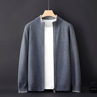 Eugene - Moderne Männerjacke aus Kaschmir mit Zipper