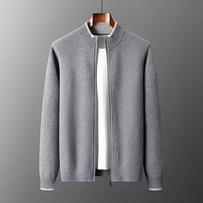Eugene - Moderne Männerjacke aus Kaschmir mit Zipper