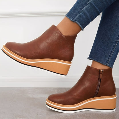 Sorrel - Bequeme Damenlederstiefel mit Zipper