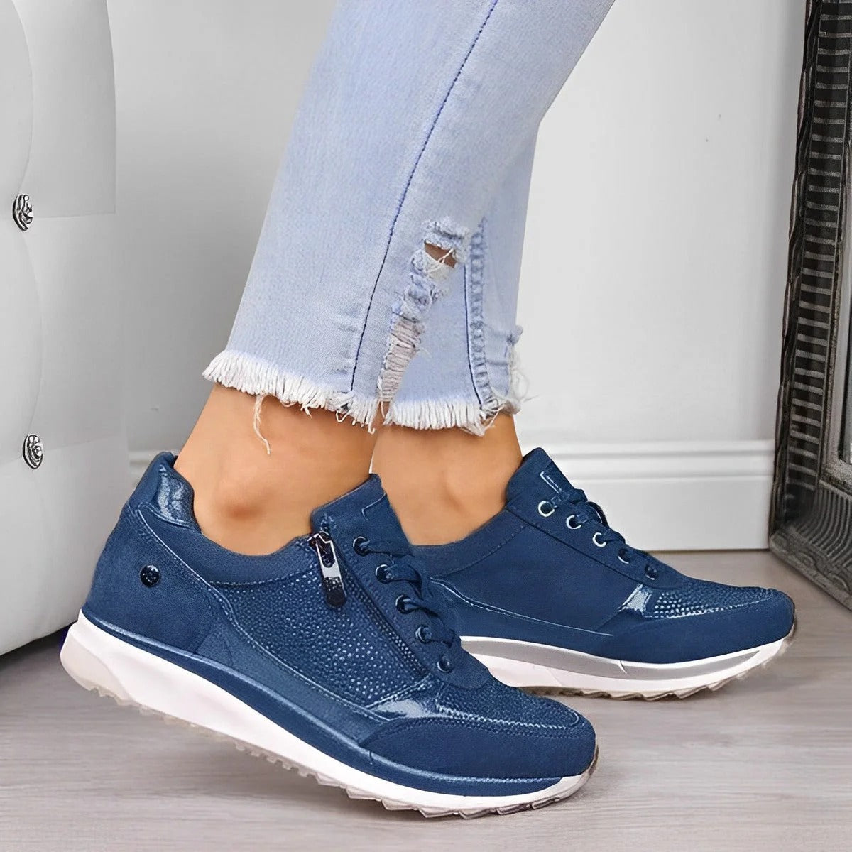 Kaycee - Modische Freizeitschuhe mit Reißverschluss für Damen