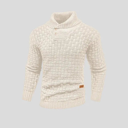 Eldon - Moderner Herrenpullover mit Knöpfen
