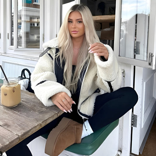 Bethney - Kuscheliger Teddy-Mantel für Frauen