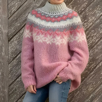Arline - Damenpullover im Insel-Look aus Jacquard