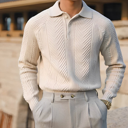 Darius – Langer Ärmel Strickpullover