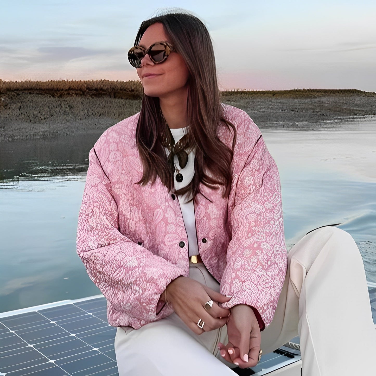 Katelyn - Bequeme Patchwork-Winterjacke für Damen