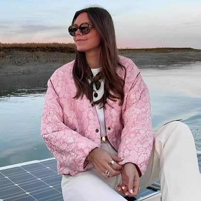 Katelyn - Bequeme Patchwork-Winterjacke für Damen