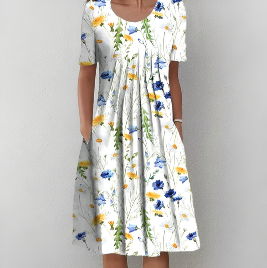Jasmin – Stilvolles Sommer-Midikleid