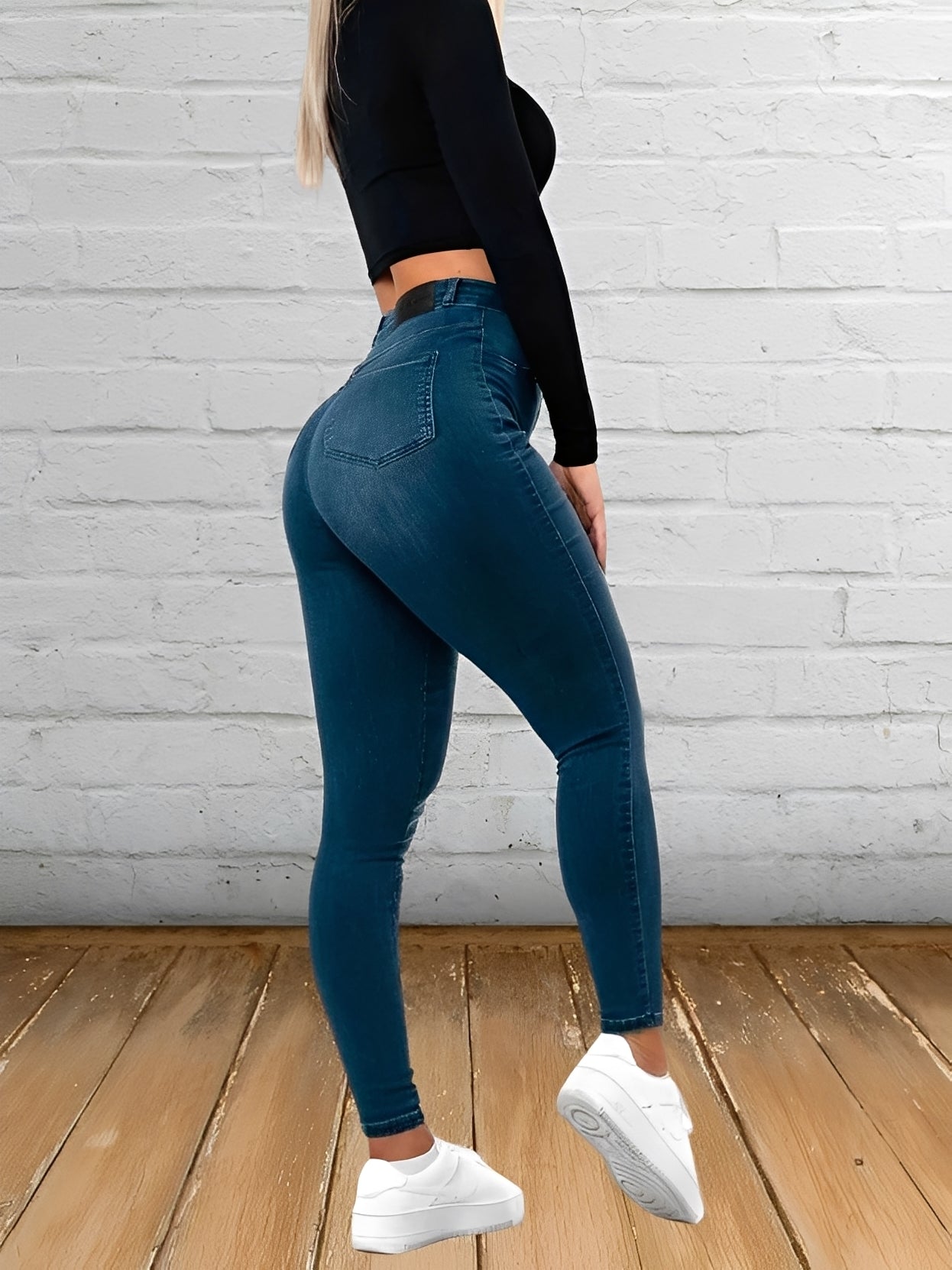 Cherise - Bequeme, eng geschnittene Damenjeans mit hohem Bund